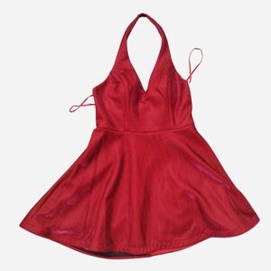 Size 15 Red halter‎ party wedding dress